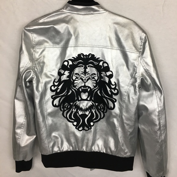 guess silver jacket